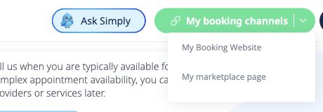 SimplyBook.meの予約サイト公開経路
