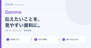 Gammaで内容を入力し、AIの下書きを自分で仕上げて資料を作る流れ